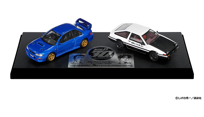 頭文字D 30th 1/64 Trueno (AE86) & IMPREZA (GC8)