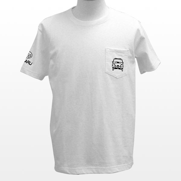 SUBARUオリジナル ポケットTシャツ SUBARU360（ホワイト）（M・L・XL）