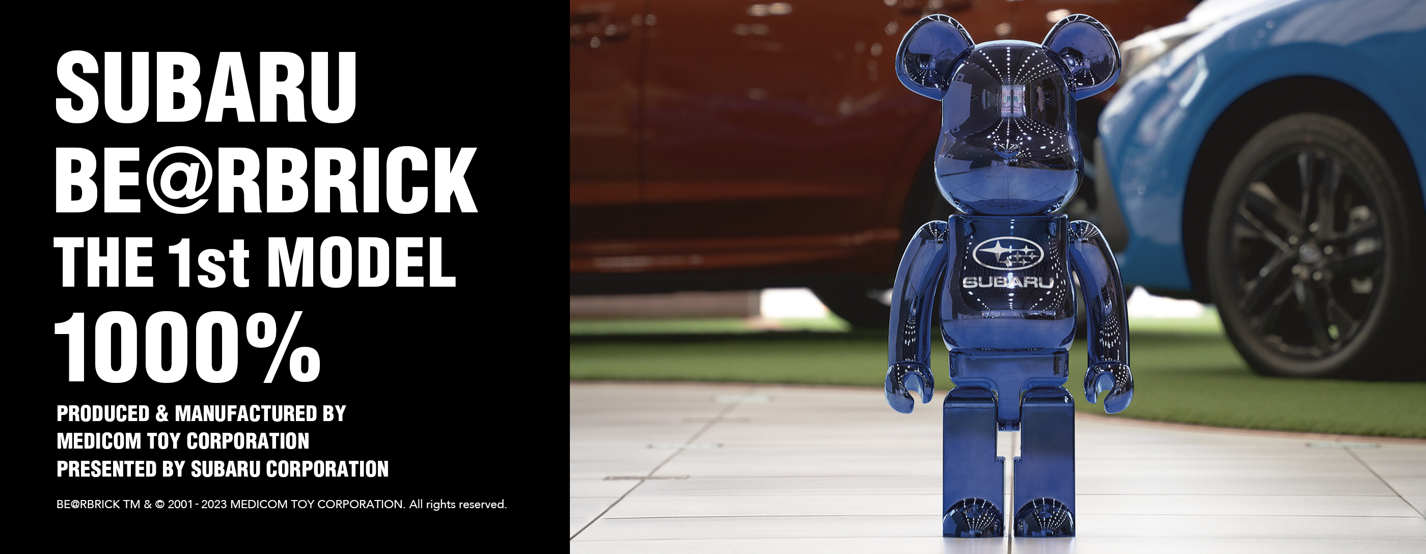 SUBARU BE@RBRICK THE 1st MODEL 1000% SUBARUオンラインショップ ...