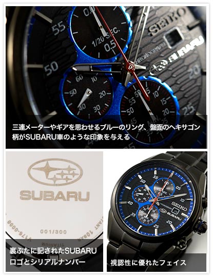 セイコー＆SUBARU ソーラークロノグラフ 腕時計匿名配送を利用します