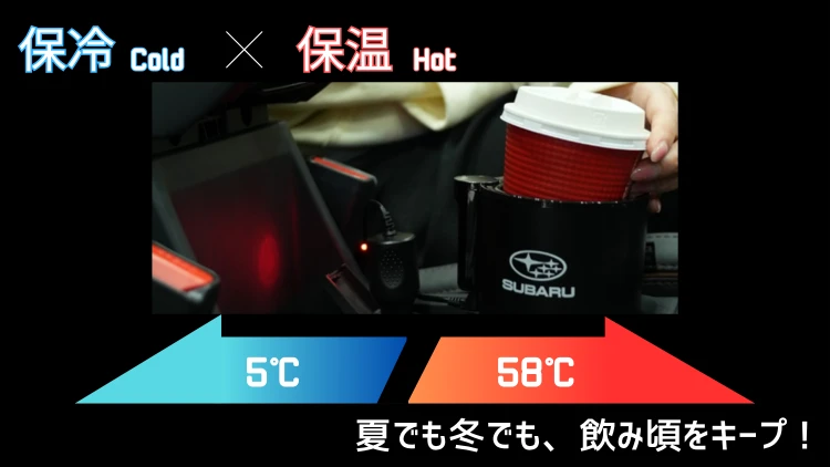 車載保冷温ドリンクホルダー（12V）